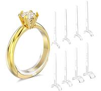 Ajustador de tamaño de anillo invisible, paquete de 16 unidades, 8 tamaños, reductor de anillo para anillos sueltos, mujeres y hombres, hace que el anillo sea más pequeño sin cambiar el tamaño