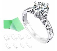 Ajustador de tamaño de anillo invisible para anillos sueltos, ajustador de anillos para cualquier anillo, varios tamaños de tamaño de anillo, Different size, Silicona, No es una piedra preciosa