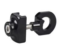 Ajustador de tensor de cadena de bicicleta de aleación de aluminio bicicleta tornillo de bicicleta de velocidad única para bicicleta BMX Fixie negroProceso profesional