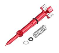 Ajustador de tornillo de mezcla de carburador de motocicleta, Kit de regulador de tornillo de mezcla de combustible de aire para Keihin FCR FCR-MX carburador (rojo)