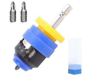 Ajustador de tornillos para paneles de yeso Profundidad ajustable de 7 niveles con soporte magnético Brocas reemplazables para conversión de taladro de impacto eléctrico a pistola