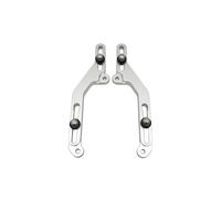 Ajustadores De Parabrisas para Motocicleta, Soporte Ajustable para Y Flujo Aire para NC750X, NC 750X, NC750 X 2021 2022 2023 Carenado Deflector Parabrisas(Plata)