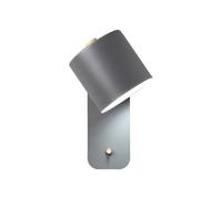 Ajustar la luz de lectura de la pared Las luces de la pared mate Lámpara de montaje en la pared de la cabecera del cilindro con el interruptor ENCENDIDO / APAGADO, Aplique de pared Marcon giratorio pa