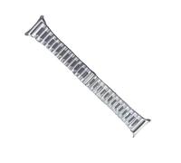 Ajuste adecuado for Samsung Galaxy Watch7 Ultra47mm correa de titanio tres cuentas cuadradas de brillo medio y hebilla de mariposa correa de titanio(Silver)
