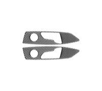 Ajuste Asiento Coche Panel Botones Cubierta Decoración Marco Embellecedor Fibra Carbono Accesorios Interiores Pegatina Para Q5 FY 2018 2019-2022 2023 Interior Coche Cubierta Panel