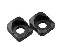 Ajuste de cadena de bloque de eje trasero de aluminio para Surron para bicicleta eléctrica Light Bee X S modelo mantiene la tensión de la cadena, 2 bloques traseros (negro)