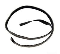 Ajuste de correa de fitness para bicicleta giratoria con hebilla para cinturón de fricción, mezcla de nailon, negro, 1100 mm de longitud, 16 mm de ancho, diseño de ajuste seguro para gimnasio en casa