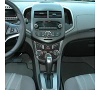 Ajuste de la cubierta del control del clima hecho de la fibra de carbono para Chevrolet para Sonic 2012 2016
