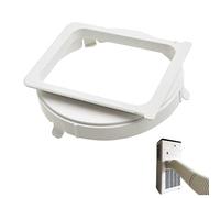 Ajuste de la manguera de escape, aire acondicionado portátil Adaptador de manguera de escape 5.91x5.91 pulgadas de reemplazo de aire acondicionado Conector de tubo de tubo Interfaz, cuadrado, conecto