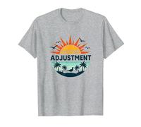 Ajuste de latitud de Key West Escapada al paraíso Tropical Camiseta, Hombre, Gris Jaspeado, L
