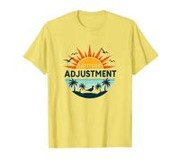 Ajuste de latitud de Key West Escapada al paraíso Tropical Camiseta, Hombre, Limón, L