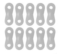 Ajuste de línea de aleación de aluminio, hebillas de bloqueo de cordón de doble ojo para camping, senderismo, tensor de cuerda de viento antideslizante, accesorios ligeros de 38 mm para exteriores, 10