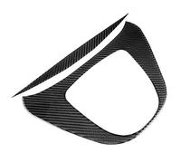 Ajuste del panel multimedia, Qiilu Cubierta de panel multimedia, 2 unids/set, consola central de fibra de carbono real suave, cambio de marchas, panel multimedia, ajuste para V-Class 2015-2020