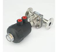 Ajuste el tubo OD 3/4 quot; SUS316 1,5 Válvula de diafragma triple abrazadera neumática sanitaria acero inoxidable Tri Clamp Uds