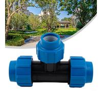Ajuste en T reductor de PP de 90° para tuberías de riego de PE/PP, 25 x 20 x 25 mm a 40 x 32 x 40 mm, clasificación de presión de 16 bares, uso en jardín y agricultura (32 mm x 25 mm x 32 mm)