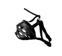 Ajuste for bozal de Perro Ajustable, Entrenamiento Seguro, Suministros antiladridos, bozales de Goma Ligeros for Perros, Deja de morder, Masticar, Productos for Mascotas (Color : Black, Size : 4)