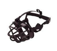 Ajuste for bozal de Perro de Cesta de Silicona, Ajustable y cómodo, Ajuste Seguro, bozal de Goma Ligero y Duradero for Perro, Deja de morder, Entrenamiento Seguro (Color : Black, Size : 5)