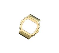 Ajuste for Casio 3229 DW5600 mod kit GSHOCK bloque pequeño GW5610 DW-5600 GW-B5600 correa de metal + caja de acero de precisión sexo de color sólido simple(Color:Gold watch case,Size:DW-5600mm)