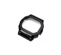 Ajuste for Casio G-SHOCK DW5600 GW-B5600 GWM5610 Series caja de reloj con bisel de Metal de acero inoxidable + correa (Color : Black-case, Size : 5610mm)
