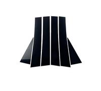 Ajuste for Chevrolet Captiva 2007 2008 2009 2010 2011-2023, postes de pilar, cubierta embellecedora de ventana de puerta de coche, pegatinas exteriores negras brillantes Cubierta adhesiva del pilar B(