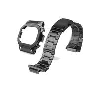 Ajuste for DW5600-5610 /GMWB5000 Kit de modificación Caja de metal Correa apta for GWM 56100/DW 5035 Reemplazo de reloj de pulsera de acero inoxidable(Black Case Strap,NO INSCRIPTION_5610 SERIES)