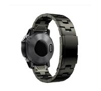 Ajuste for Garmin 22 mm 26 mm Ajuste rápido Pulsera de banda de reloj de metal de titanio Apto for correa Fenix 7X 7 Solar / 6 Pro / 5 Plus/Instinct/Epix Gen2(Titanium gray,26mm)