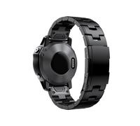 Ajuste for Garmin 22 mm 26 mm Ajuste rápido Pulsera de banda de reloj de metal de titanio Apto for correa Fenix 7X 7 Solar / 6 Pro / 5 Plus/Instinct/Epix Gen2(Black,26mm For Fenix6X 6XPro)