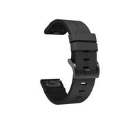 Ajuste for Garmin Fenix 8 7 6 5 3HR 47 mm Banda Fit for Fenix 8 7X 6X 5X 51 mm Epix Pro Pulsera de cuero genuino QuickFit 22 mm 26 mm Correa(Black,For Garmin Fenix 8 47mm)