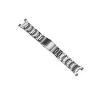 Ajuste for la correa de reloj Casio G-Shock GST-W300/B100/S130/400G correa de Metal pulsera de reloj de acero inoxidable(Silver)