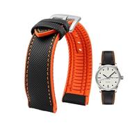 Ajuste for Longines Ajuste for Seiko Ajuste for Tissot Ajuste for Hamilton Ajuste for Omega Ajuste for Citizen Ajuste for Casio Correa de caucho de nailon de fibra de carbono 20MM 21MM 22MM 24MM Corre