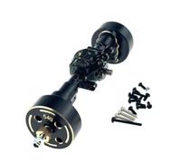 Ajuste for MJX 1/18 H18P RC Coche Conjunto de Eje Trasero Mejorado de Metal con Accesorios de contrapeso for Mejorar el Equilibrio del Cuerpo(Schwarz)