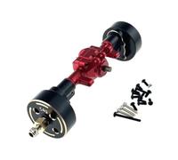 Ajuste for MJX 1/18 H18P RC Coche Conjunto de Eje Trasero Mejorado de Metal con Accesorios de contrapeso for Mejorar el Equilibrio del Cuerpo(Rood)