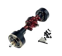Ajuste for MJX 1/18 H18P RC Coche Conjunto de Eje Trasero Mejorado de Metal con Accesorios de contrapeso for Mejorar el Equilibrio del Cuerpo(Colorful)