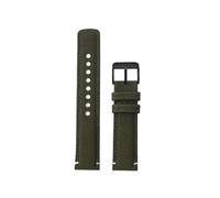 Ajuste for TIMEX T49905 T49963 T49953 for Citizen Fit for Hamilton Correa de reloj de moda de cuero de lona de nailon resistente al agua Correa de reloj de color caqui de 20 mm for hombres(Green-black