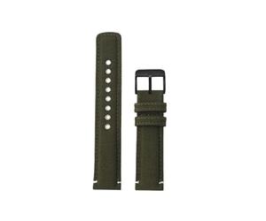 Ajuste for TIMEX T49905 T49963 T49953 for Citizen Fit for Hamilton Correa de reloj de moda de cuero de lona de nailon resistente al agua Correa de reloj de color caqui de 20 mm for hombres(Green-black