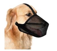 Ajuste for un bozal Suave y Transpirable Que le Permite a su Perro sonreír. Malla no agresiva Forro de algodón Permeable al Agua Correa for el hocico Poli for Mascotas (Color : Black, Size : M)