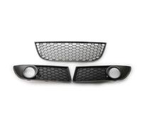 Ajuste for VW Polo GTI 2006-2009 parachoques delantero inferior rejillas de luz antiniebla rejilla central ventilación accesorios de coche 6Q0853666G 6Q0853665E(3 PCS)