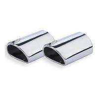 Ajuste para Audi Q5 2009-2013, puntas de escape, punta de silenciador antiarañazos, punta de escape de acero inoxidable, modificación de automóvil, plata