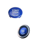 Ajuste para BMW 5 6 7 Series F10 F11 F07 F06 F12 F13 F01 F02 cubierta del interruptor de arranque y parada de encendido electrónico del motor arranque de encendido coche(Model C Blue)