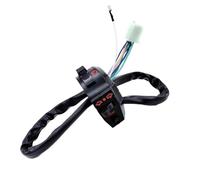 Ajuste para BMW Universal Motocicleta Mango Barra Control Luz Izquierda Interruptores Indicador Interruptor Motocicleta Luz Manillar(Black Left)