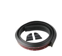 Ajuste para Chevrolet Volt Tail Textura de Fibra de Carbono alerón Modificado no Perforado ala Fija Suave Parachoques Falda Lateral anticolisión(4.5cm Matte Black)