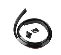 Ajuste para Chevrolet Volt Tail Textura de Fibra de Carbono alerón Modificado no Perforado ala Fija Suave Labio Parachoques Coche Alerón Delantero(Glossy Black 4.5CM)