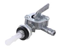 Ajuste para generador de gasolina, tanque de aceite de motor, tanque de Gas, interruptor de combustible, interruptor de grifo de gasolina, bomba de válvula de cierre(Silver)