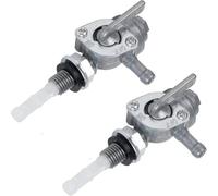 Ajuste para generador de gasolina, tanque de aceite de motor, tanque de Gas, interruptor de combustible, interruptor de grifo de gasolina, bomba de válvula de cierre(Silver-2pcs)