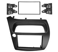 Ajuste para Honda Civic Doble DIN Fascia Radio DVD Estéreo Panel de CD Montaje en Tablero Kit de Ajuste de instalación Marco Frontal Bisel con cableado