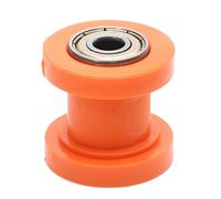 Ajuste para Honda CRF CR XR apto para Kawasaki KLX 8mm 10mm ATV cadena guía de rueda tensora deslizante cóncava Tensores de Cadena(Orange-8mm)