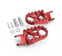Ajuste para Honda XR650L CR80R CR85R XR250R XR400R XR600R XR650R 1993-2025 reposapiés de motocicleta pedales(Red)