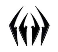 Ajuste para M4 G80 G81 G82 G83 2021-2024 embellecedores de ventilación lateral de parachoques delantero con apariencia de fibra de carbono Guardabarros Decoración Lateral(Glossy Black)