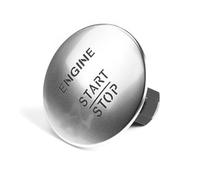 Ajuste para Mercedes Benz, botón de arranque sin llave, interruptor encendido motor coche W205 W212 W164 W166 W221 2215450714 Interruptor de encendido(Silver)