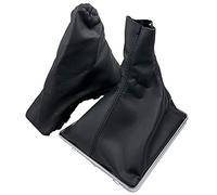 Ajuste para Opel ASTRA H Perilla de cambio de marchas Polaina Cubierta de arranque Palanca de arranque Empuñaduras de freno de mano Antideslizante Protector de arranque de estacionamiento-Combo_Black